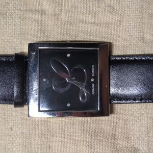 Vintage Letter L Black Square Watch Now Only $45 WOW Low Low Price
